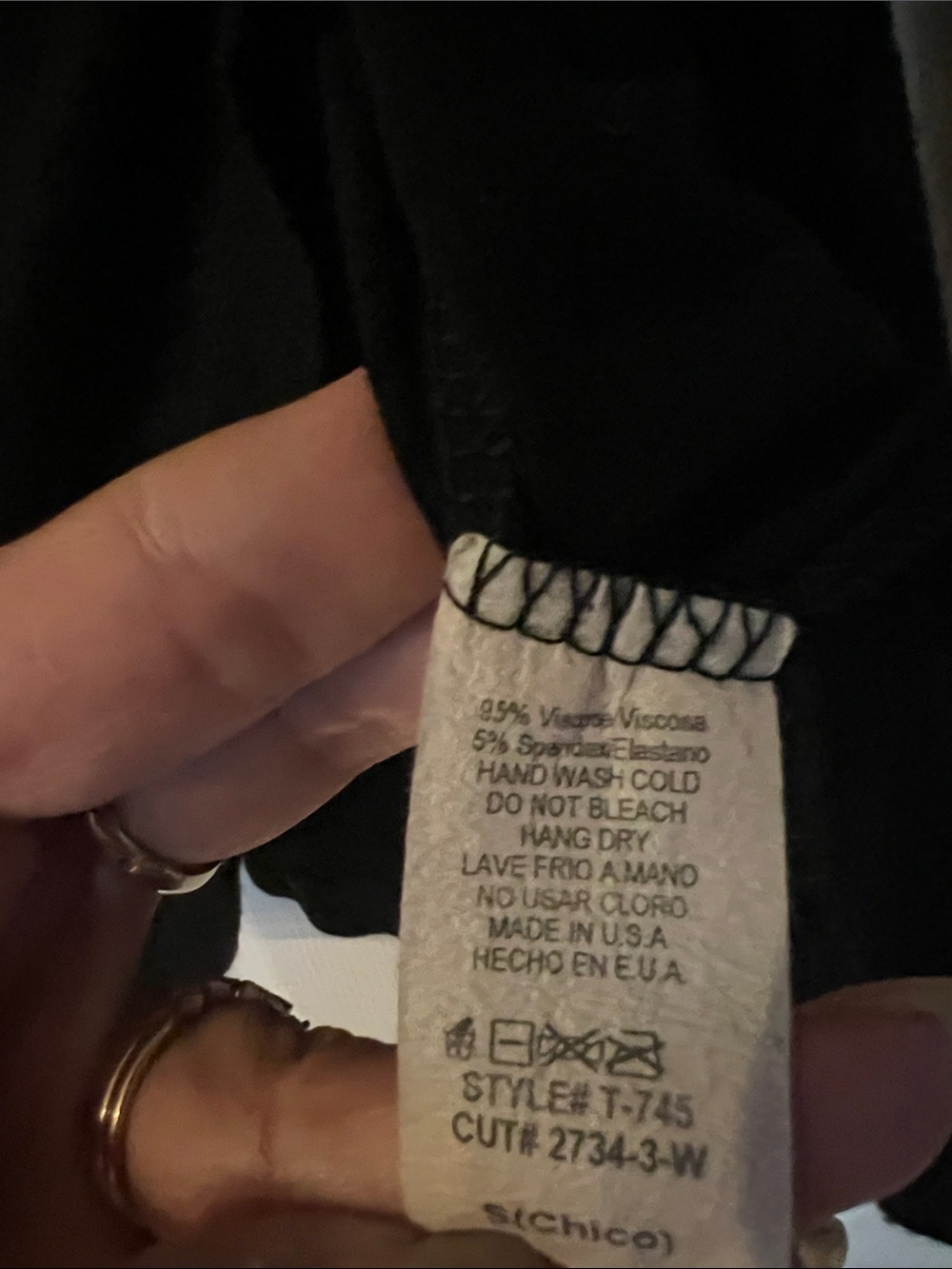 🌷6/$20🌷 Rubicon Black Wrap-Style Top - Picture 3 of 4